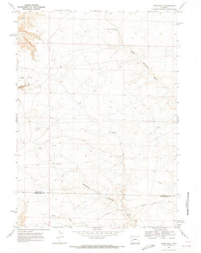 United States Geological Survey Oasis Well, WY (1969, 24000-Scale) digital map