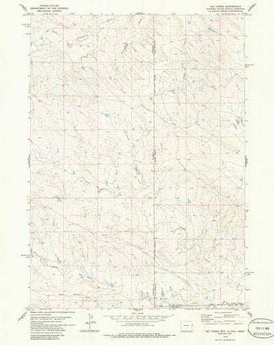 United States Geological Survey Oat Creek, WY-SD-NE (1978, 24000-Scale) digital map