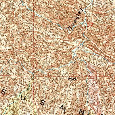 United States Geological Survey Oat Mountain, CA (1952, 24000-Scale) digital map
