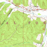 United States Geological Survey Oates, MO (1967, 24000-Scale) digital map