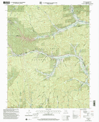 United States Geological Survey Oates, MO (1999, 24000-Scale) digital map