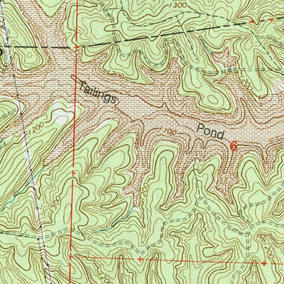 United States Geological Survey Oates, MO (1999, 24000-Scale) digital map