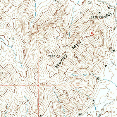 United States Geological Survey Oatman, AZ (1967, 24000-Scale) digital map