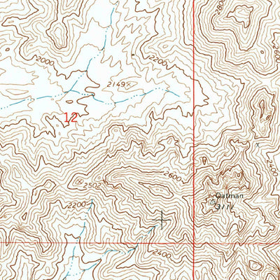 United States Geological Survey Oatman, AZ (1967, 24000-Scale) digital map