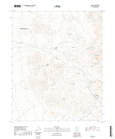 United States Geological Survey Oatman, AZ (2021, 24000-Scale) digital map