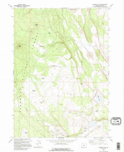 United States Geological Survey Oatman Flat, OR (1968, 24000-Scale) digital map
