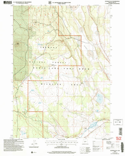 United States Geological Survey Oatman Flat, OR (2004, 24000-Scale) digital map