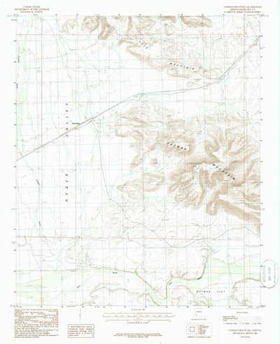 United States Geological Survey Oatman Mountain, AZ (1986, 24000-Scale) digital map
