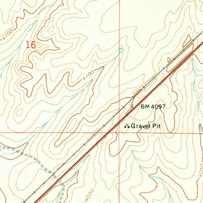 United States Geological Survey Obar, NM (1971, 24000-Scale) digital map
