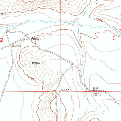 United States Geological Survey Oberg Ranch, WY (1955, 24000-Scale) digital map