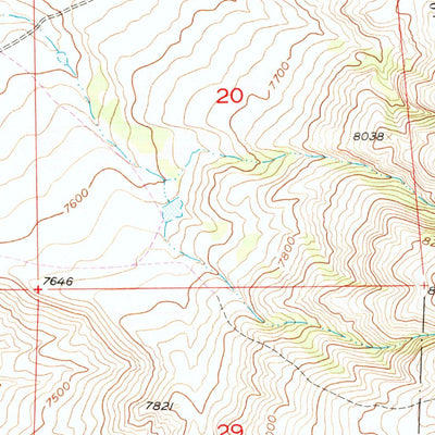 United States Geological Survey Oberg Ranch, WY (1955, 24000-Scale) digital map