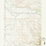 United States Geological Survey Oberg Ranch, WY (1992, 24000-Scale) digital map