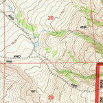 United States Geological Survey Oberg Ranch, WY (1992, 24000-Scale) digital map