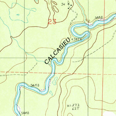 United States Geological Survey Oberlin, LA (1986, 24000-Scale) digital map