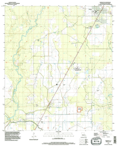 United States Geological Survey Oberlin, LA (1994, 24000-Scale) digital map