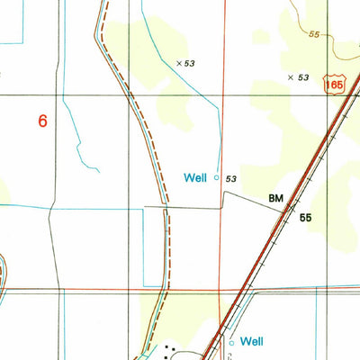 United States Geological Survey Oberlin, LA (1994, 24000-Scale) digital map