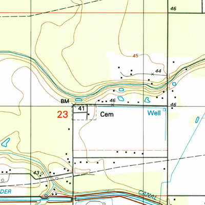 United States Geological Survey Oberlin, LA (1994, 24000-Scale) digital map
