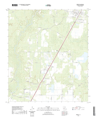United States Geological Survey Oberlin, LA (2020, 24000-Scale) digital map