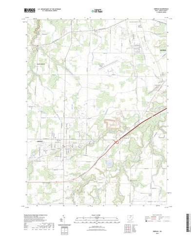 United States Geological Survey Oberlin, OH (2023, 24000-Scale) digital map