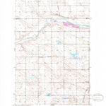 United States Geological Survey Oberon SW, ND (1950, 24000-Scale) digital map