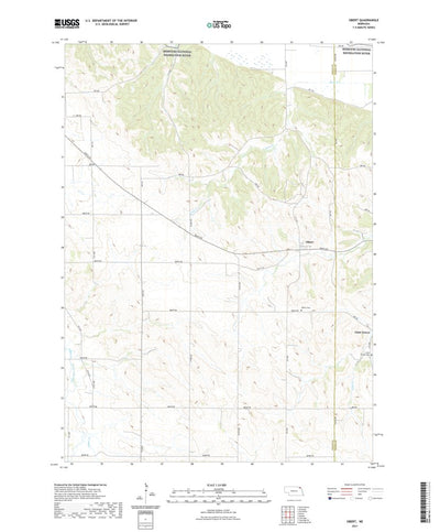 United States Geological Survey Obert, NE (2021, 24000-Scale) digital map