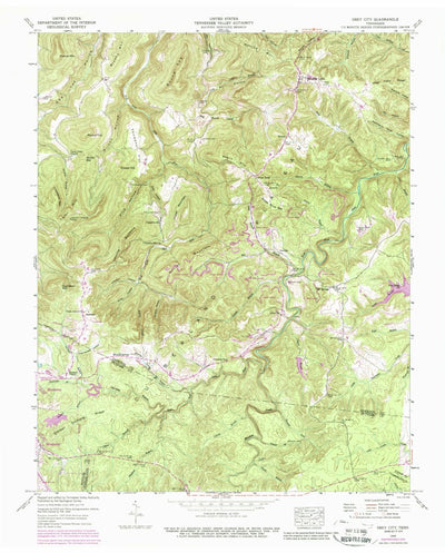 United States Geological Survey Obey City, TN (1946, 24000-Scale) digital map