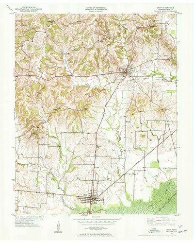 United States Geological Survey Obion, TN (1950, 24000-Scale) digital map