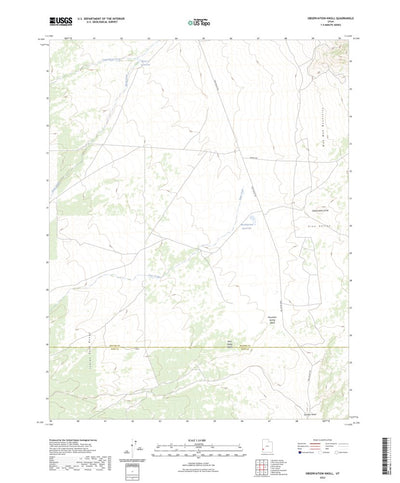United States Geological Survey Observation Knoll, UT (2023, 24000-Scale) digital map