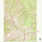 United States Geological Survey Observation Peak, WY (1996, 24000-Scale) digital map