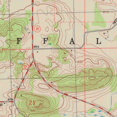 United States Geological Survey Observatory Hill, WI (1984, 24000-Scale) digital map