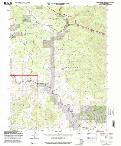 United States Geological Survey Observatory Rock, CO (1994, 24000-Scale) digital map