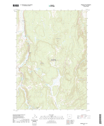 United States Geological Survey Obsidian Cliff, WY (2021, 24000-Scale) digital map