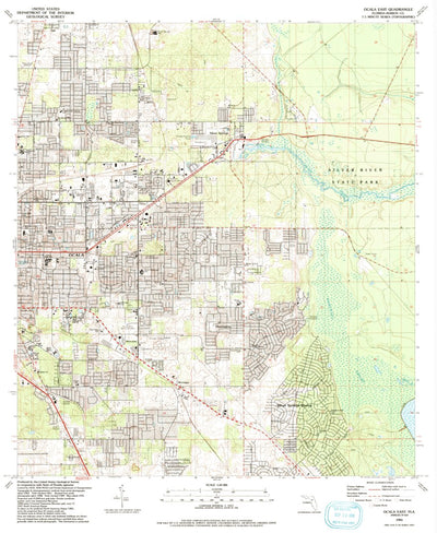 United States Geological Survey Ocala East, FL (1991, 24000-Scale) digital map