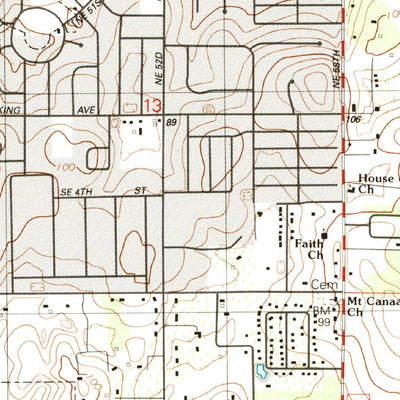 United States Geological Survey Ocala East, FL (1991, 24000-Scale) digital map