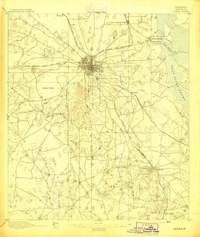 United States Geological Survey Ocala, FL (1895, 62500-Scale) digital map