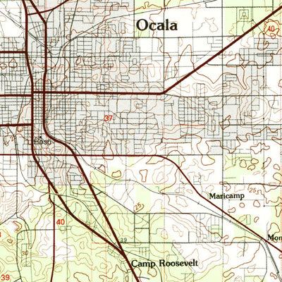 United States Geological Survey Ocala, FL (1978, 100000-Scale) digital map