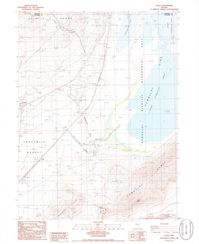 United States Geological Survey Ocala, NV (1986, 24000-Scale) digital map
