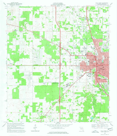 United States Geological Survey Ocala West, FL (1968, 24000-Scale) digital map