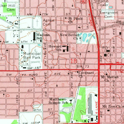 United States Geological Survey Ocala West, FL (1968, 24000-Scale) digital map