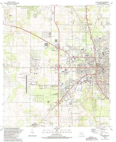 United States Geological Survey Ocala West, FL (1991, 24000-Scale) digital map