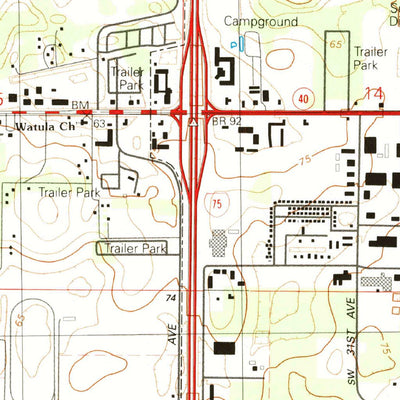 United States Geological Survey Ocala West, FL (1991, 24000-Scale) digital map