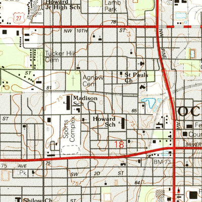 United States Geological Survey Ocala West, FL (1991, 24000-Scale) digital map