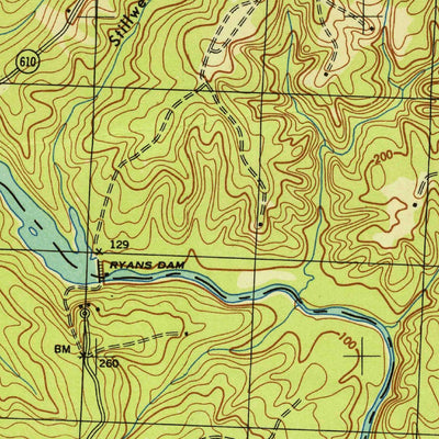 United States Geological Survey Occoquan, VA (1944, 31680-Scale) digital map