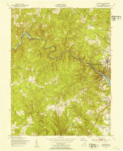United States Geological Survey Occoquan, VA (1951, 24000-Scale) digital map