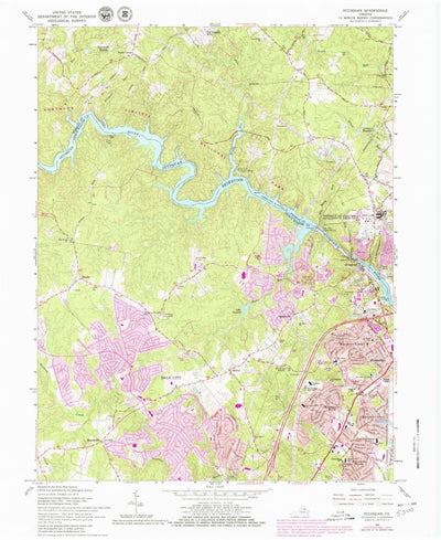 United States Geological Survey Occoquan, VA (1966, 24000-Scale) digital map
