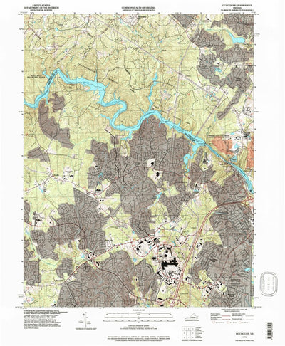 United States Geological Survey Occoquan, VA (1994, 24000-Scale) digital map