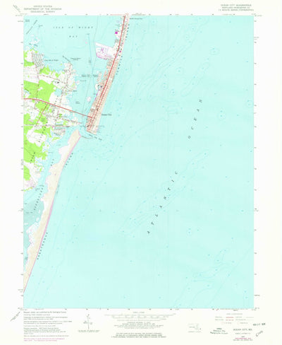 United States Geological Survey Ocean City, MD (1964, 24000-Scale) digital map