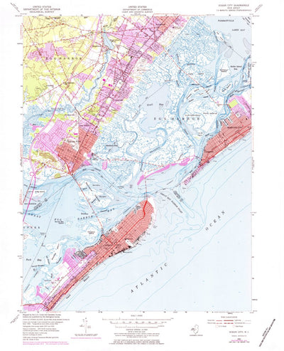 United States Geological Survey Ocean City, NJ (1952, 24000-Scale) digital map