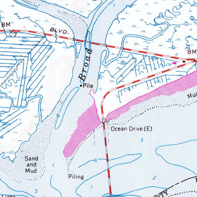 United States Geological Survey Ocean City, NJ (1952, 24000-Scale) digital map