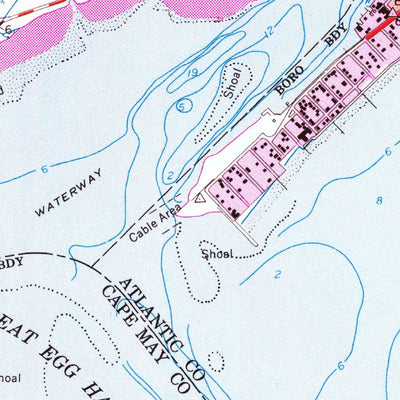 United States Geological Survey Ocean City, NJ (1952, 24000-Scale) digital map